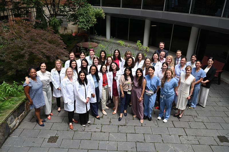 A group shot of faculty and residents.