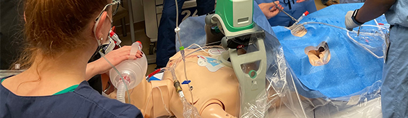 medical team training at the Star Center