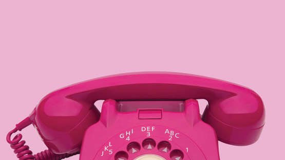 Pink telephone