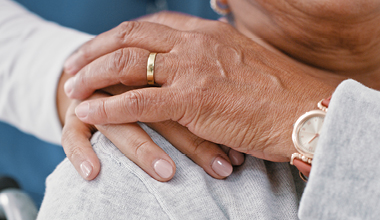 Supportive care and compassion for a patient with squamous cell skin cancer.