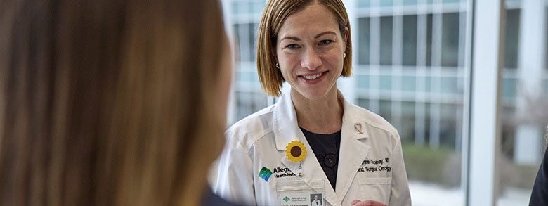 AHN doctor talking to a patient.